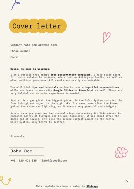 Special Education Teacher CV presentation template 