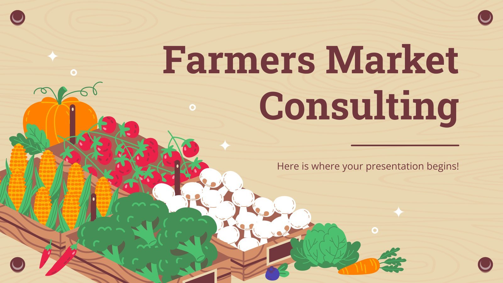 Farmers Market Consulting presentation template 