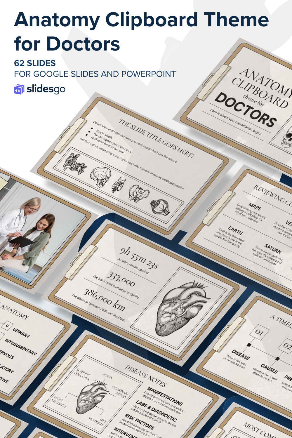 Anatomy Clipboard Theme for Doctors | Google Slides