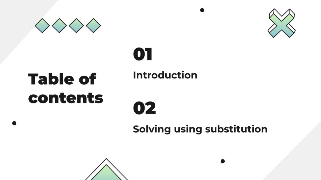 How to Solve a System of Equations Using Substitution