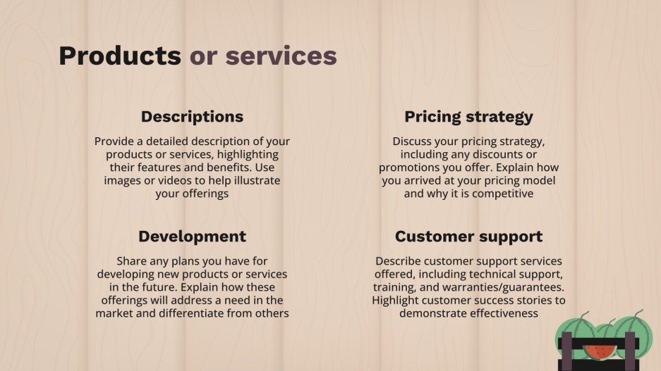 Farmers Market Business Plan Google Slides PowerPoint