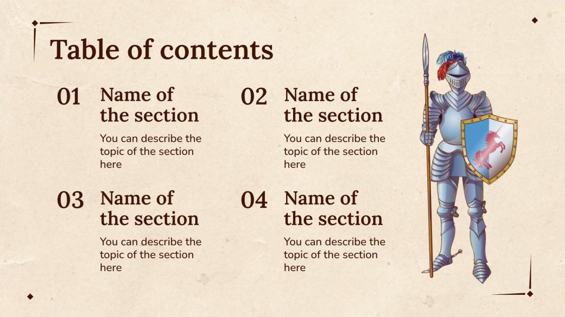 Medieval Theme Google Slides & PowerPoint