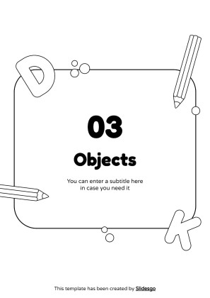 Coloring Pages for Spanish Vocabulary presentation template 