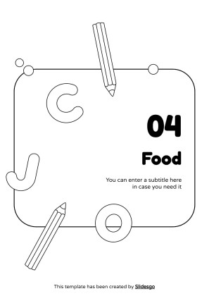 Coloring Pages for Spanish Vocabulary presentation template 