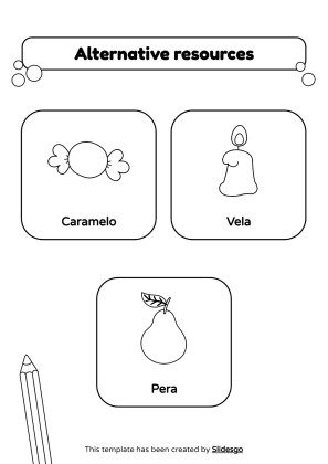 Coloring Pages for Spanish Vocabulary presentation template 