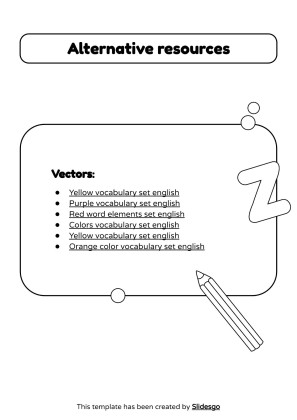 Coloring Pages for Spanish Vocabulary presentation template 