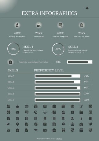 미니멀리스트 디자인 이력서 프레젠테이션 템플릿