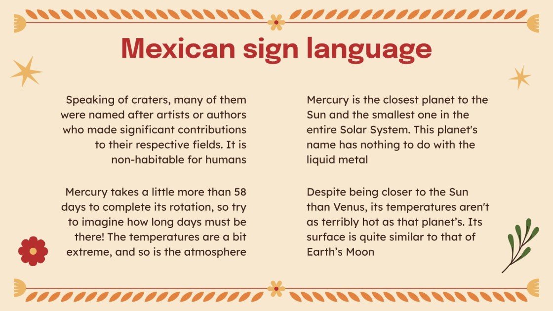 Mexican Sign Language (MSL) Google Slides & PowerPoint