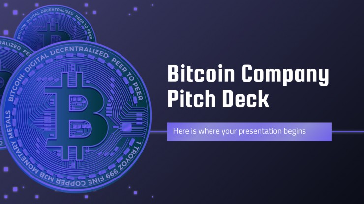Bitcoin Company Pitch Deck Google Slides & PPT template
