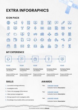 Modelo de apresentação CV de jornalista de TV