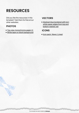 Modelo de apresentação CV de jornalista de TV