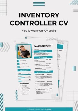 재고 관리자 이력서 프레젠테이션 템플릿