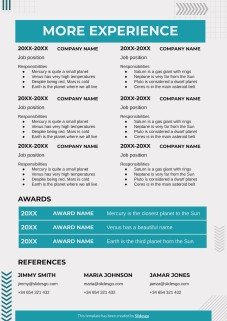 재고 관리자 이력서 프레젠테이션 템플릿