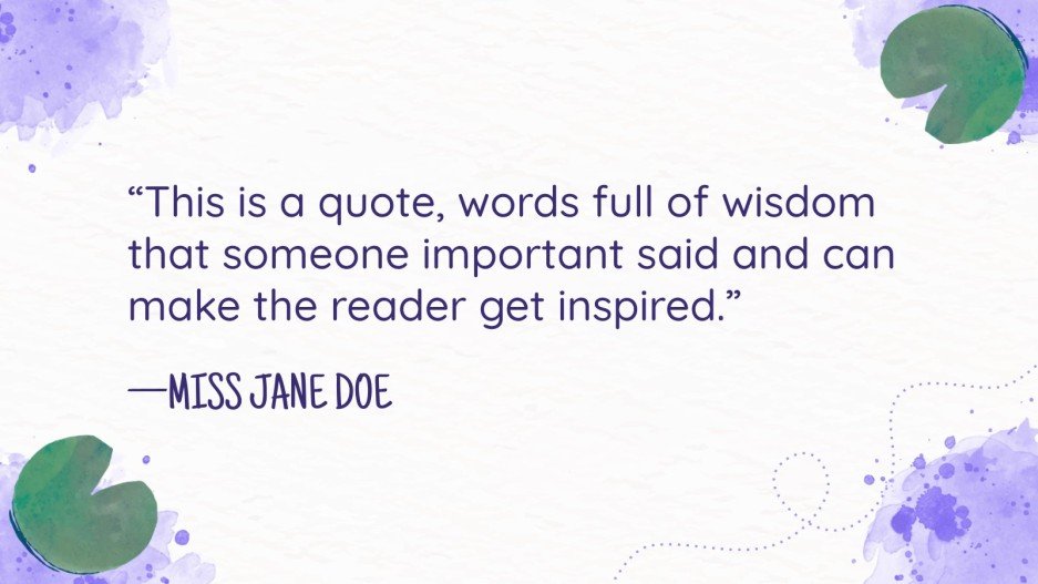 Watercolor Lotus Yearbook Google Slides PowerPoint