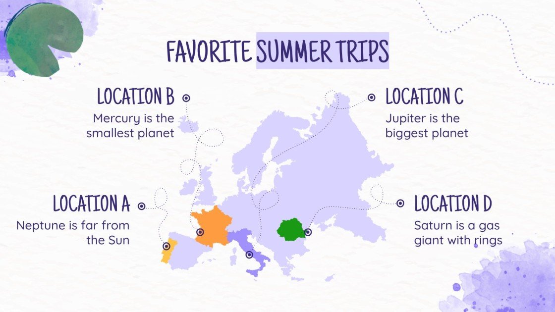 Watercolor Lotus Yearbook Google Slides PowerPoint