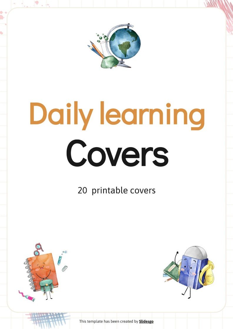 Sketchbook Style Lesson Cover Daily Learning Coexistence