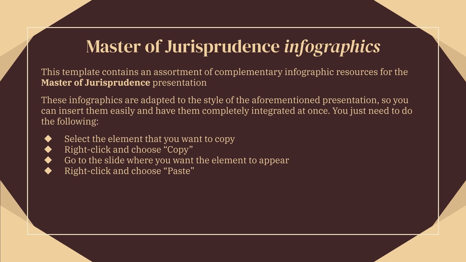 Master of Jurisprudence Infographics Google Slides & PPT