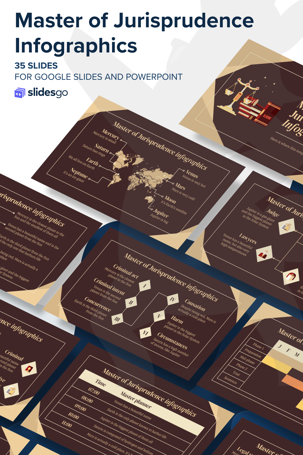Master of Jurisprudence Infographics Google Slides & PPT