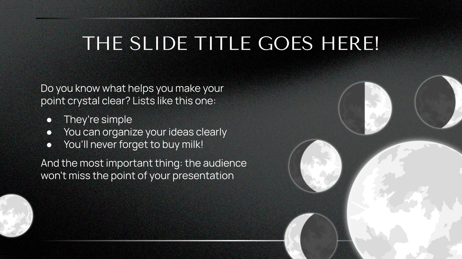 Fases da Lua | Modelo do Google Slides e PowerPoint