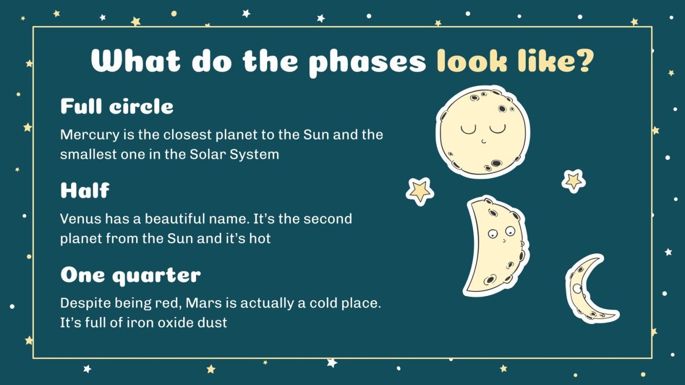 Moon Phases For Kids Google Slides Powerpoint Moon Phases For Kids Google Slides Powerpoint