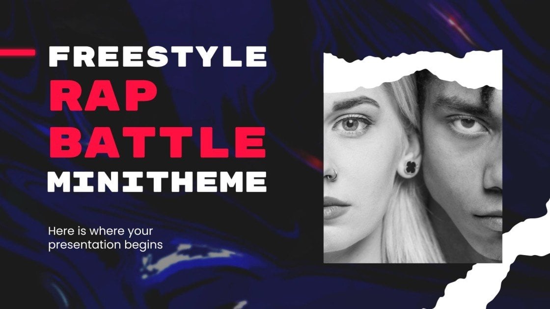 Minithème bataille de rap freestyle Google Slides et PPT