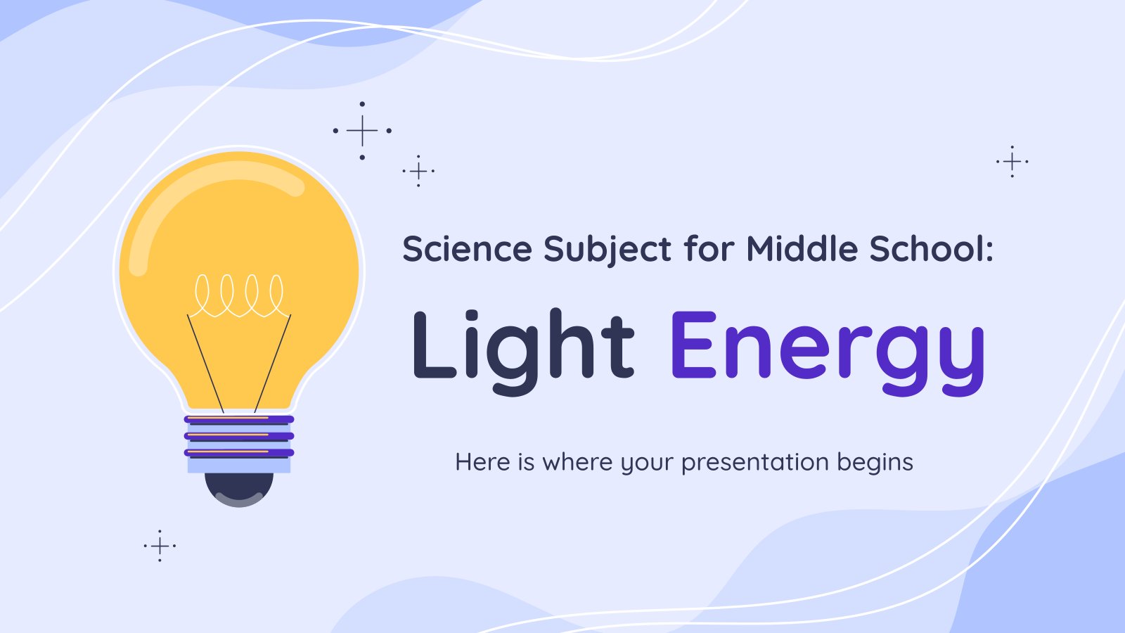 Modelo de apresentação Ciências para o ensino fundamental II: energia luminosa