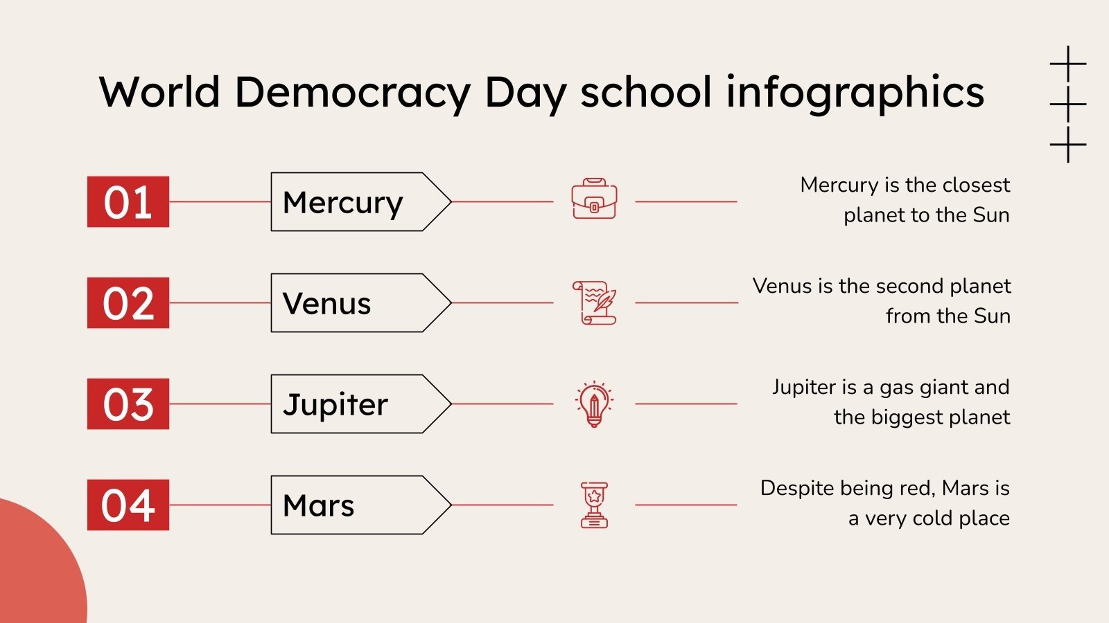 World Democracy Day in Middle School Infographics