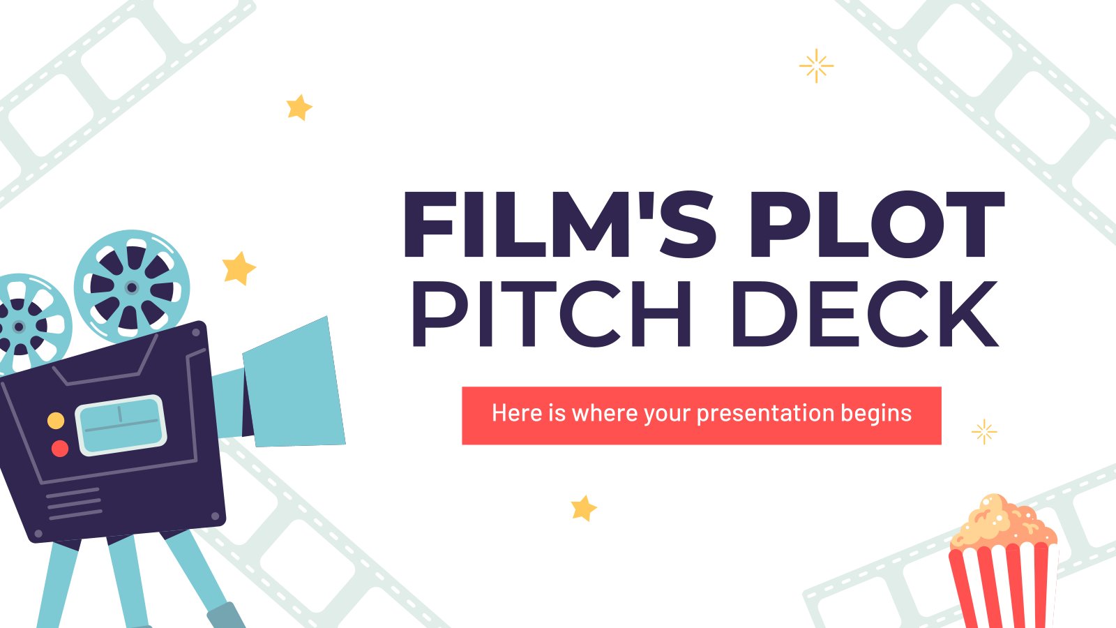 Film's Plot Pitch Deck presentation template 