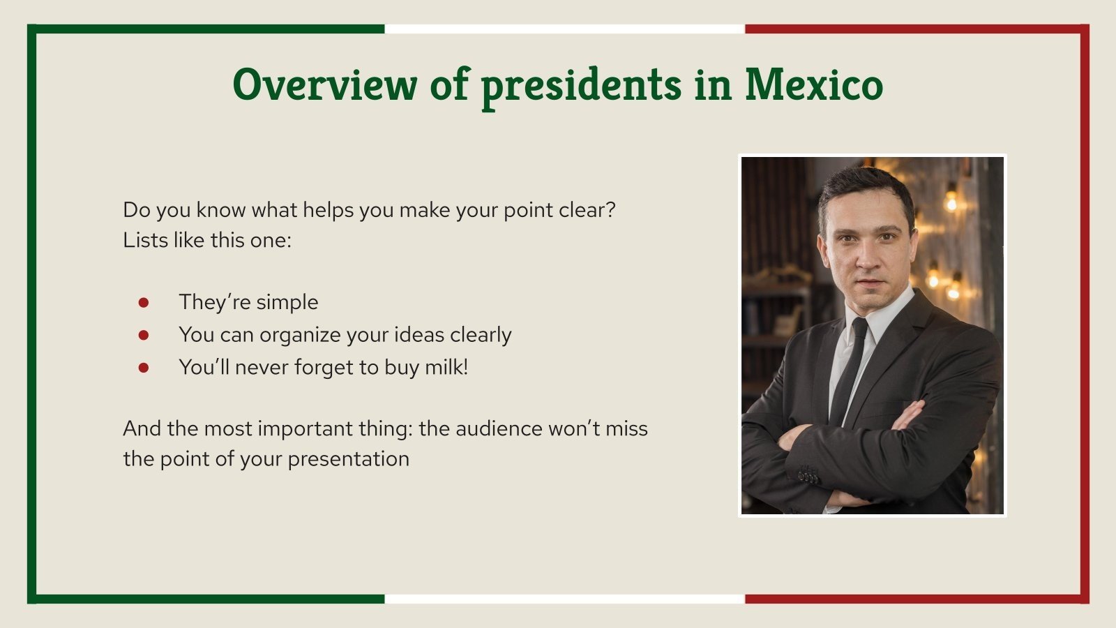 Social studies for middle school presidents of mexico