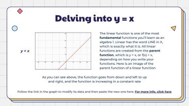 Characteristics of Linear Functions presentation template 