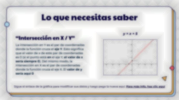 Plantilla de presentación Características de las funciones lineales
