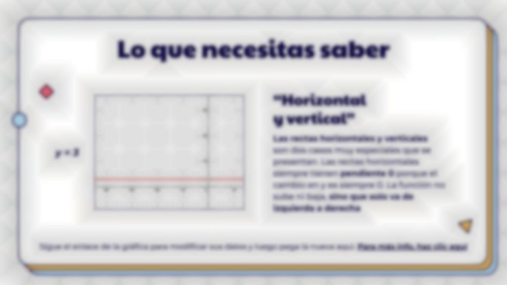 Plantilla de presentación Características de las funciones lineales