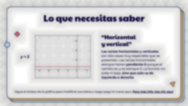 Plantilla de presentación Características de las funciones lineales