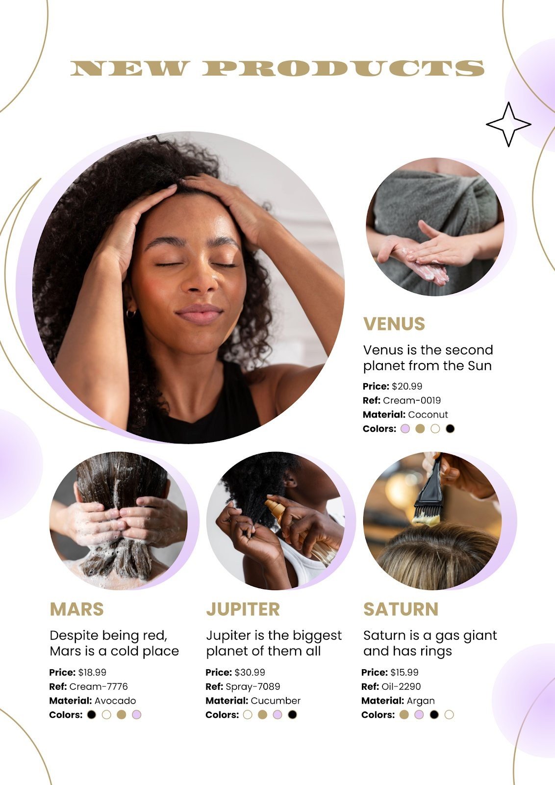 Hair Care Products Catalog Google Slides & PowerPoint