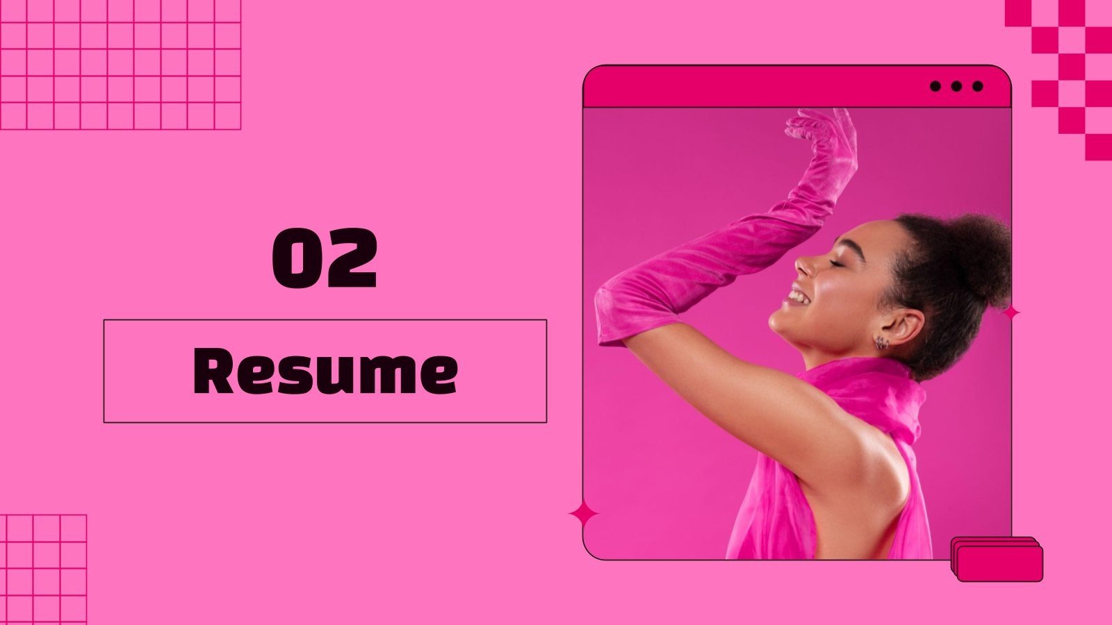 Hot Pink Color Aesthetic Portfolio | Google Slides & PPT