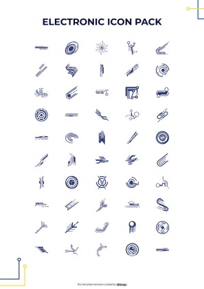 Electronic Circuit Style CV presentation template 