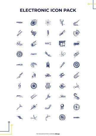 Electronic Circuit Style CV presentation template 