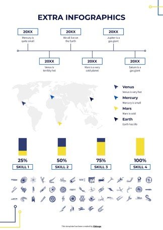 Electronic Circuit Style CV presentation template 