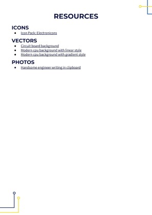 Electronic Circuit Style CV presentation template 