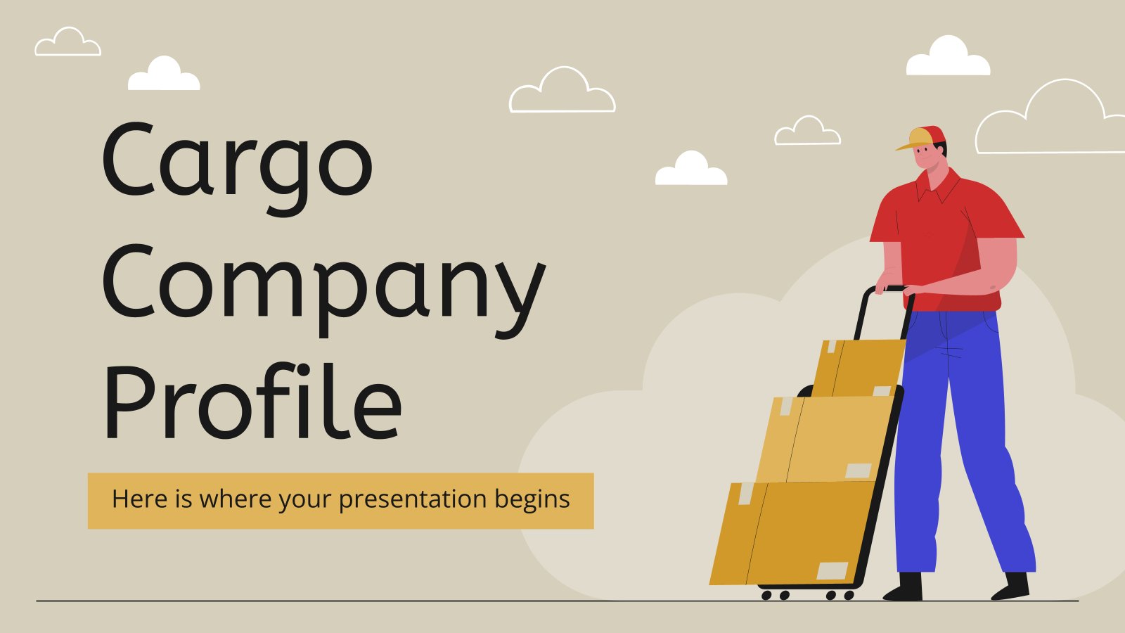 Cargo Unternehmensprofil Präsentationsvorlage