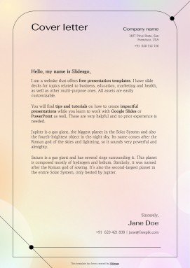 Creative Producer CV presentation template 