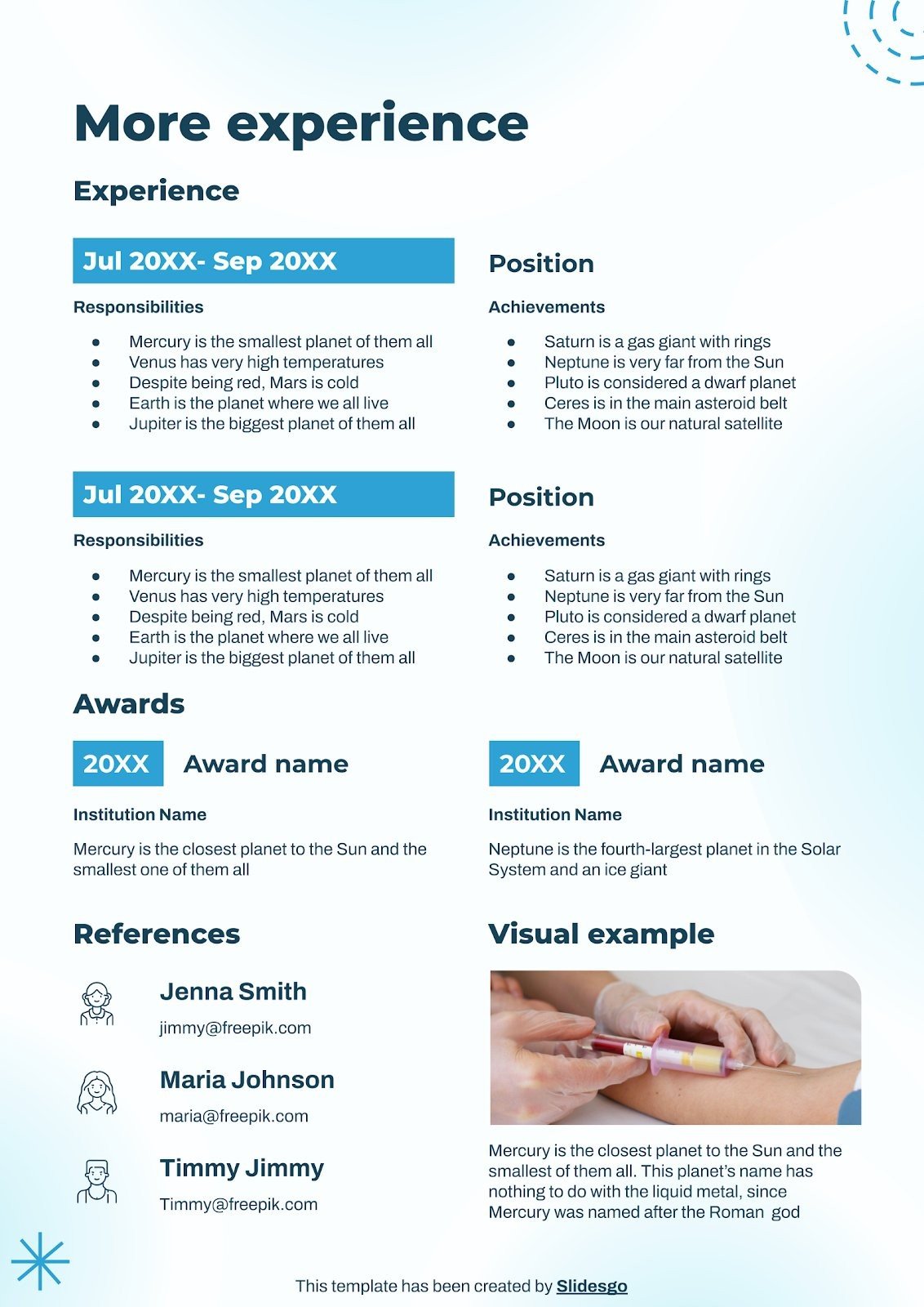 Phlebotomy Technician Resume Google Slides & PPT