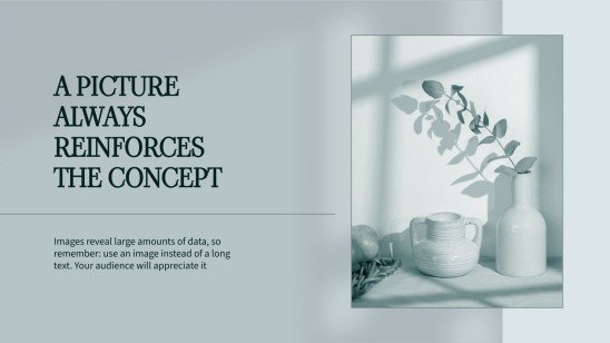 Stimmungsvolles minimalistisches Thema für das Marketing Präsentationsvorlage