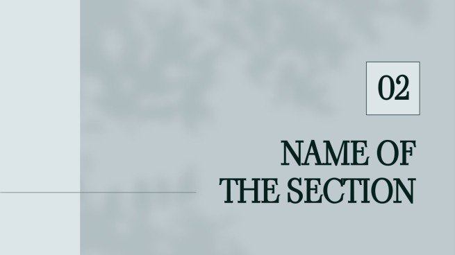 Stimmungsvolles minimalistisches Thema für das Marketing Präsentationsvorlage