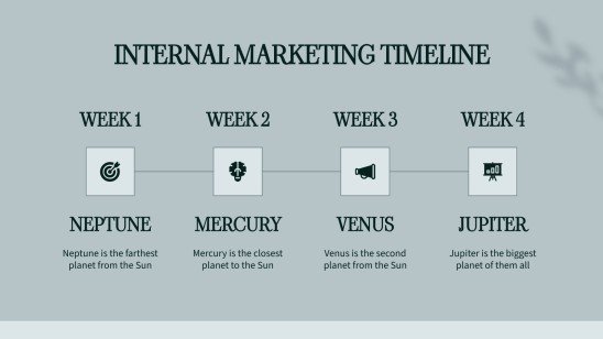 Stimmungsvolles minimalistisches Thema für das Marketing Präsentationsvorlage