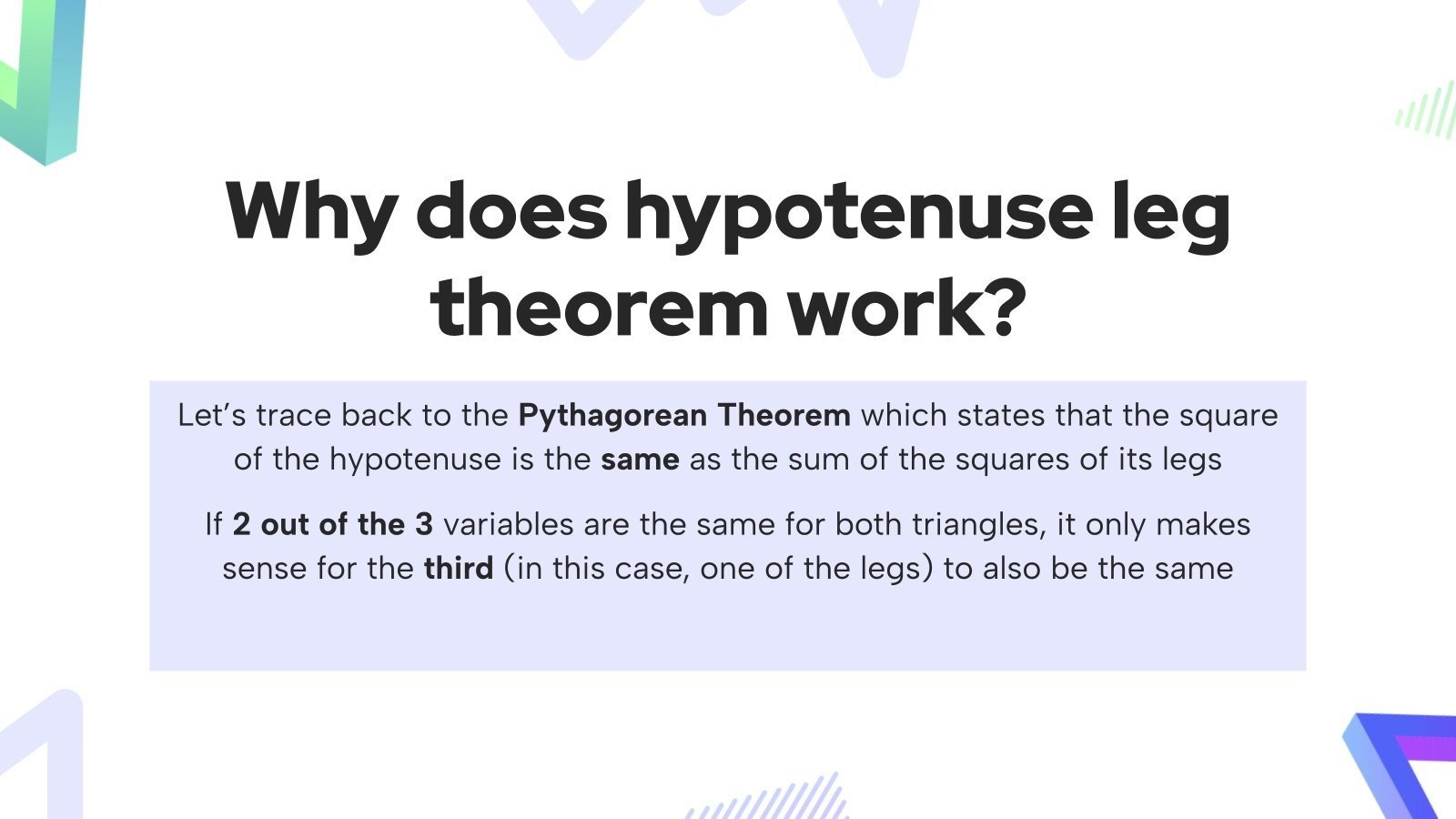 4 Ways of Proving Triangle Congruence Google Slides & PPT