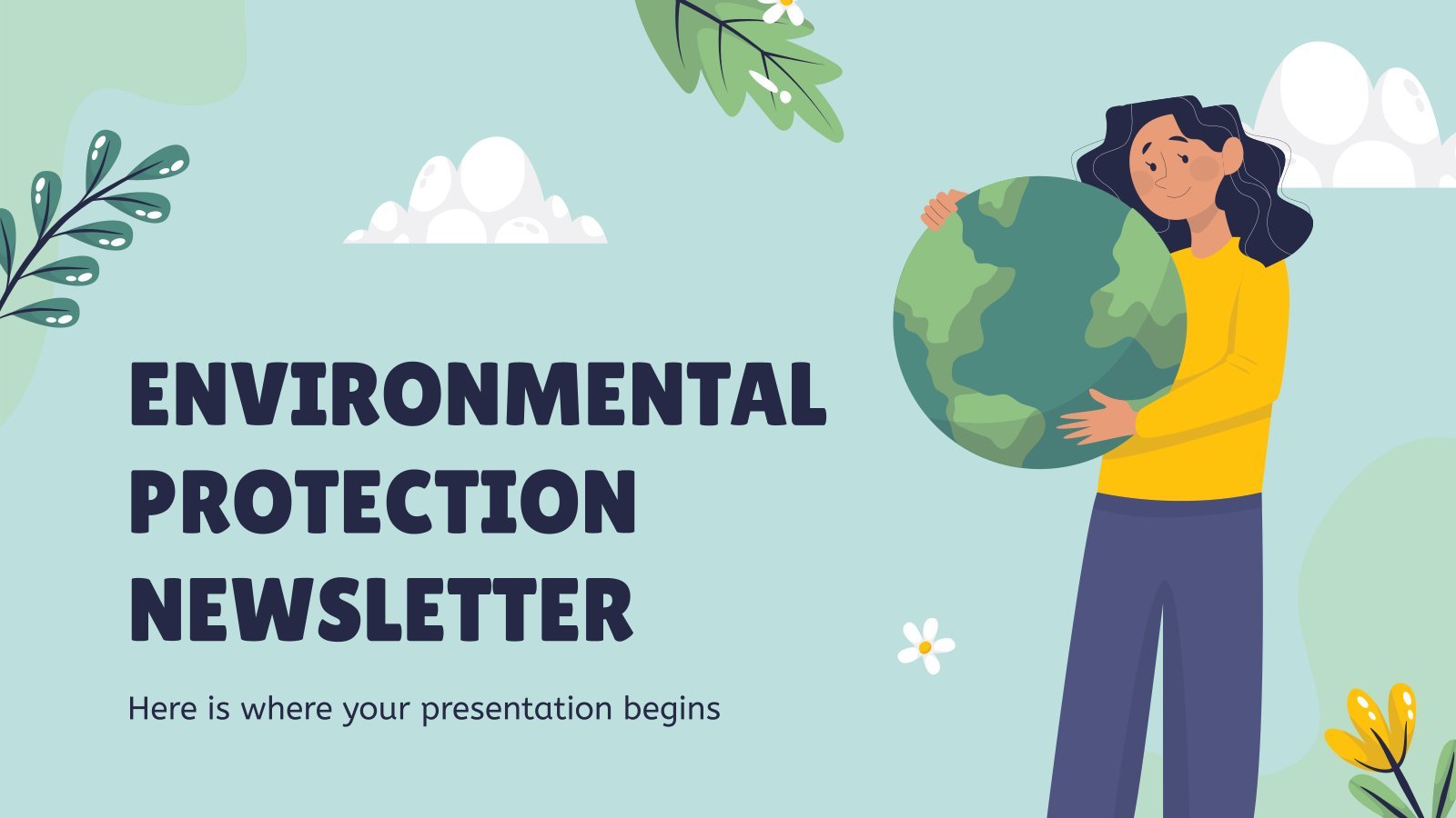 Environmental Protection Newsletter presentation template 