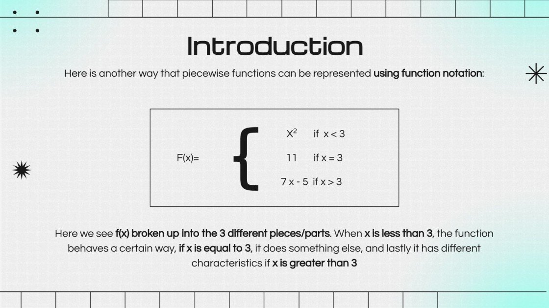 Intro to Piecewise Functions | Google Slides & PowerPoint
