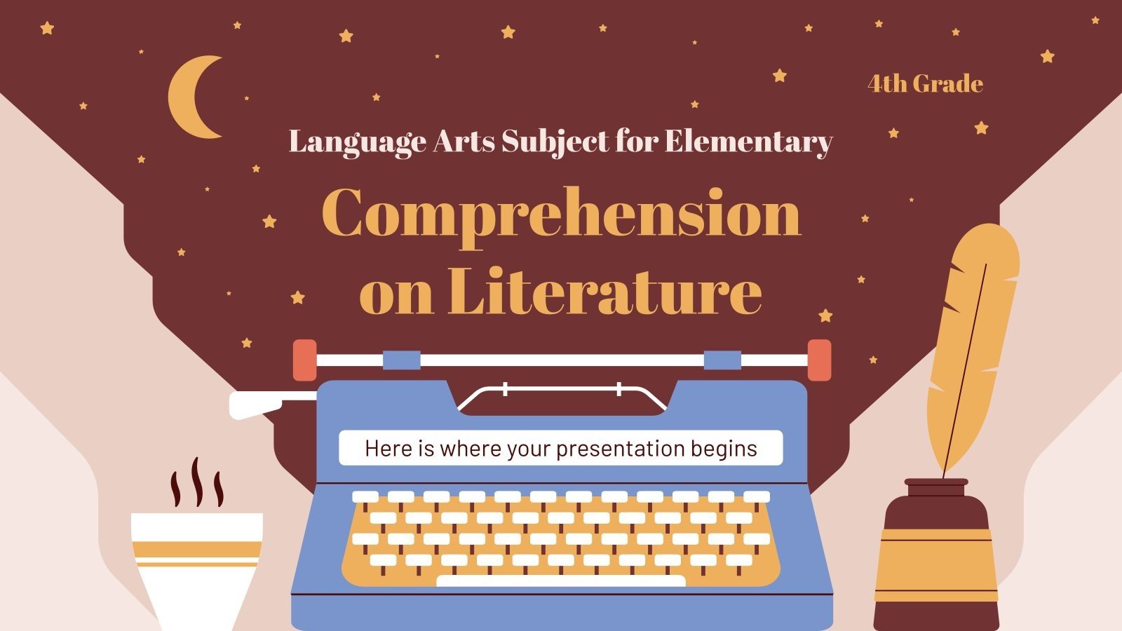 Cours de langue pour l'école élémentaire: compréhension en littérature Modèles de présentation