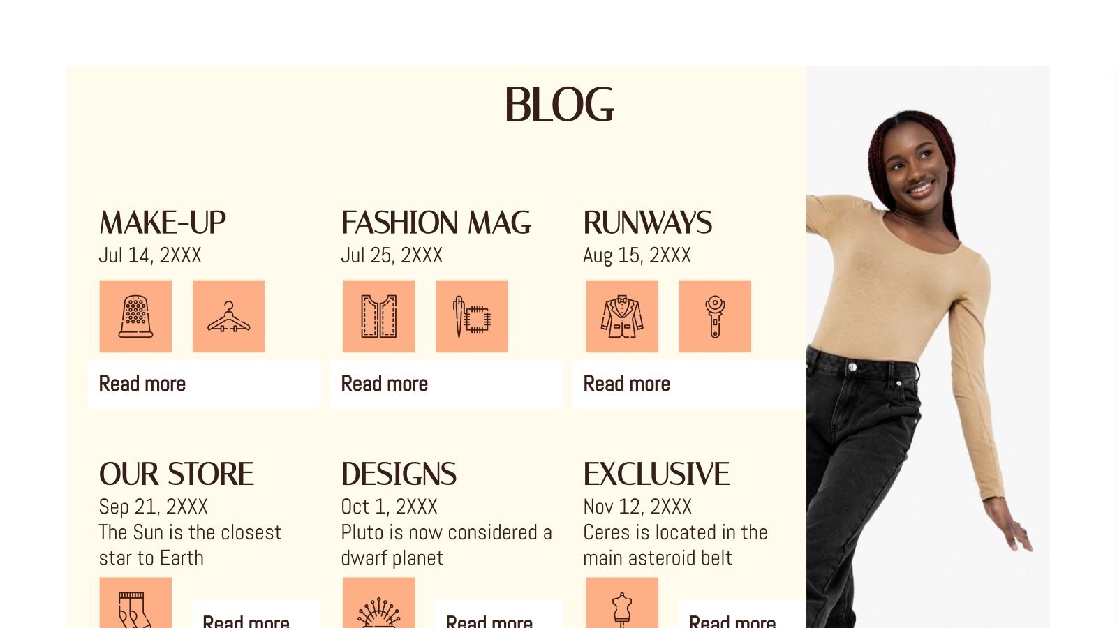 Fashion Brand Company Profile Google Slides & PowerPoint